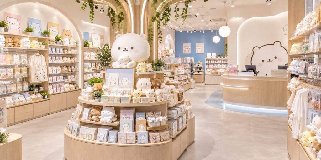キャラクターショップの内装｜世界観と商品展開を両立する什器・売場づくり